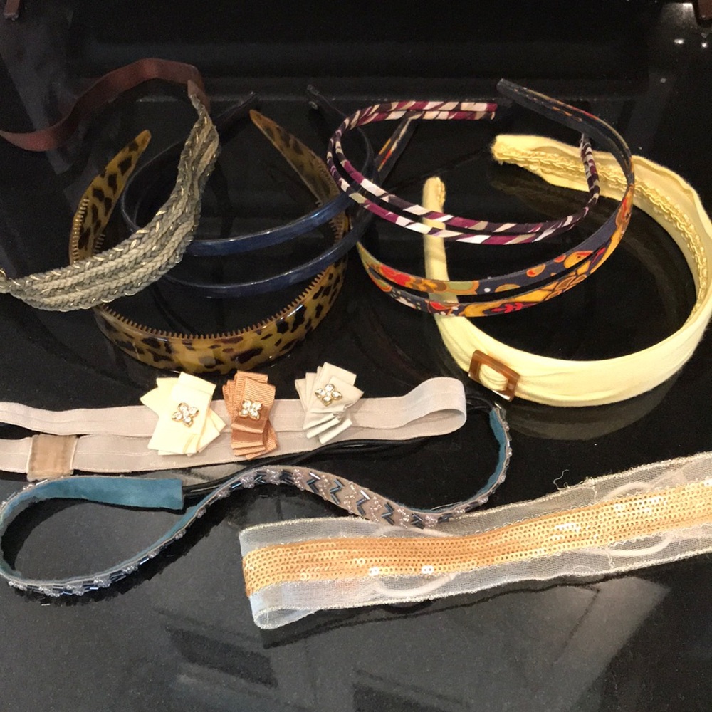 Lot of 9 headbands